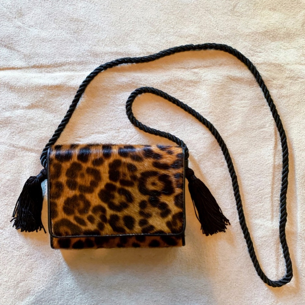ADORABLE BARNEY’S NEW YORK PONYHAIR FLAP CLUTCH !!